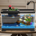 Small Aquarium Kit, LED Fish Tank Kit With Decoration Accessories, Dust-proof Underwater Landscape Decoration for Desktop Living