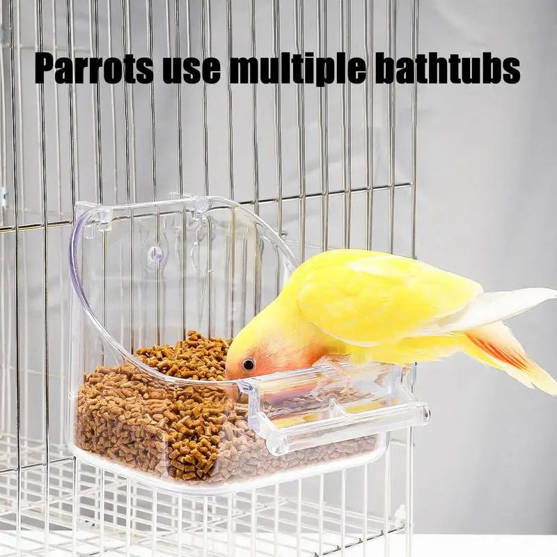 Bird Bath for a Parrot Bathing Tub, Bird Cage Bath, Bird Bathtub Pool ,Convenient, Thick Sturdy for Cockatiel, Parrots, and Small Birds