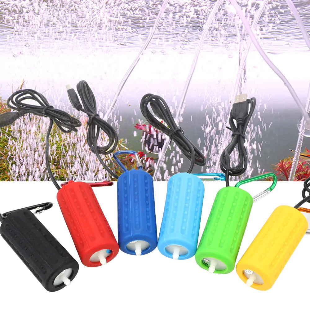 Fish Tank Accessories, Mini USB Mute Energy Saving Supplies, Aquatic Terrarium Filter Aquarium, Fish Tank, Oxygen Air Pump Portable