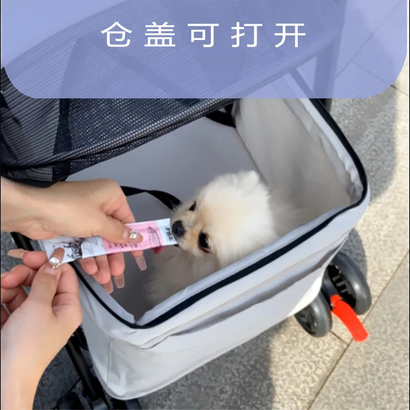 Pet Stroller, Cart for Cats, Small Dogs, ,Teddy Cart Out Lightweight Folding Pet Products