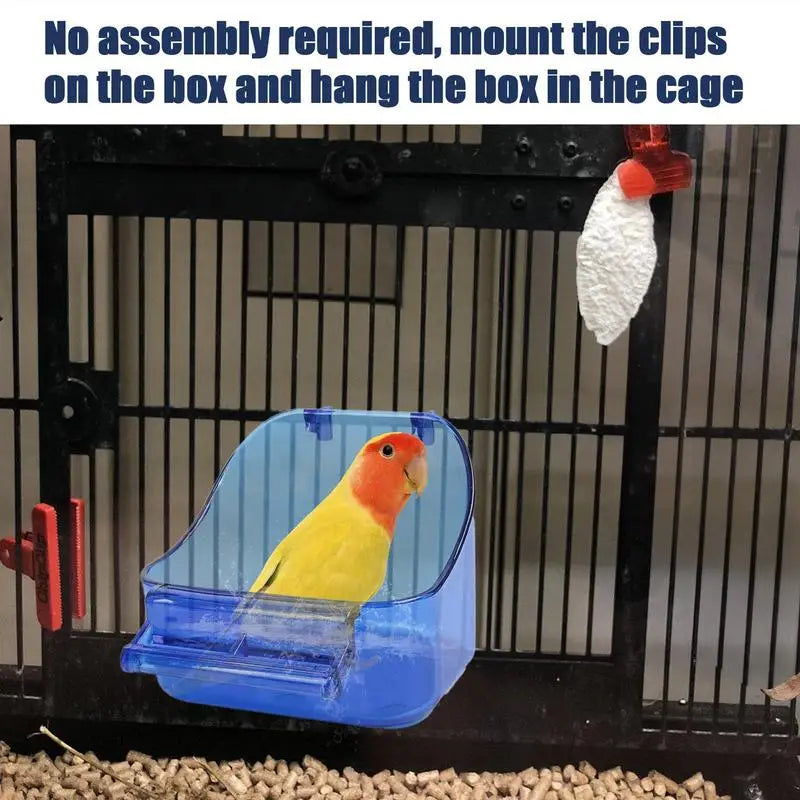 Bird Bath for a Parrot Bathing Tub, Bird Cage Bath, Bird Bathtub Pool ,Convenient, Thick Sturdy for Cockatiel, Parrots, and Small Birds