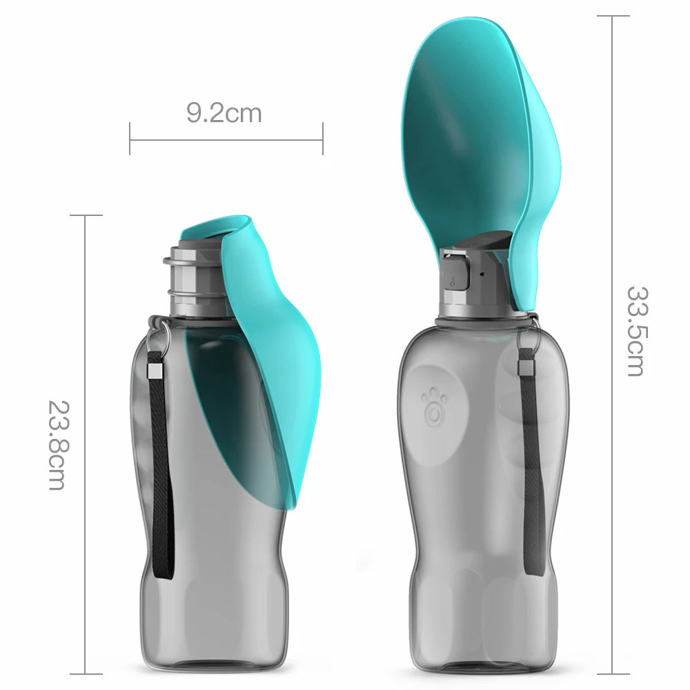 800ml Pet Water Bottle, Portable Big Dogs Drinking Bowl, High Capacity, Leakproof Dog Water Dispenser, Outdoor Cat Supplies