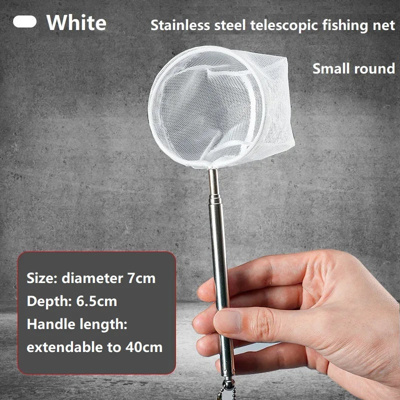 Aquarium Square Fishing Net Extendable Long Handle Fishing Gear for Catching Fish Shrimp Tank Clean Accessories YGQJYP04