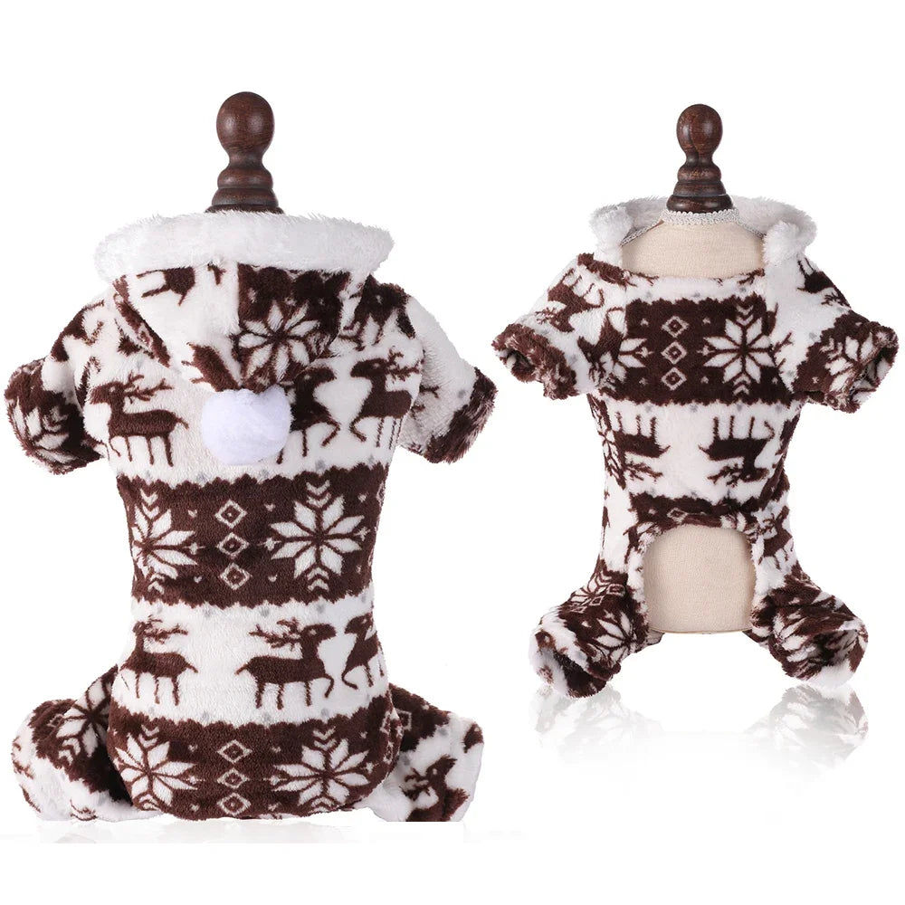 Dog Christmas Costumes, with elk designs that will keep your pet warm, It can also as a warm Christmas coat For Small, Large Dogs, and Cats. Sweater Xmas Gifts For Pet Lovers