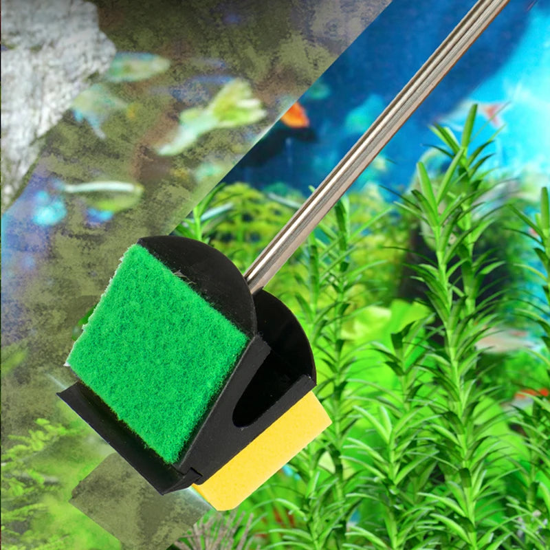 High Quality Aquarium Fish Tank Cleaning Tools Floating Algae Scraper Sponge Plant Cleaning Brushes for Glass Window