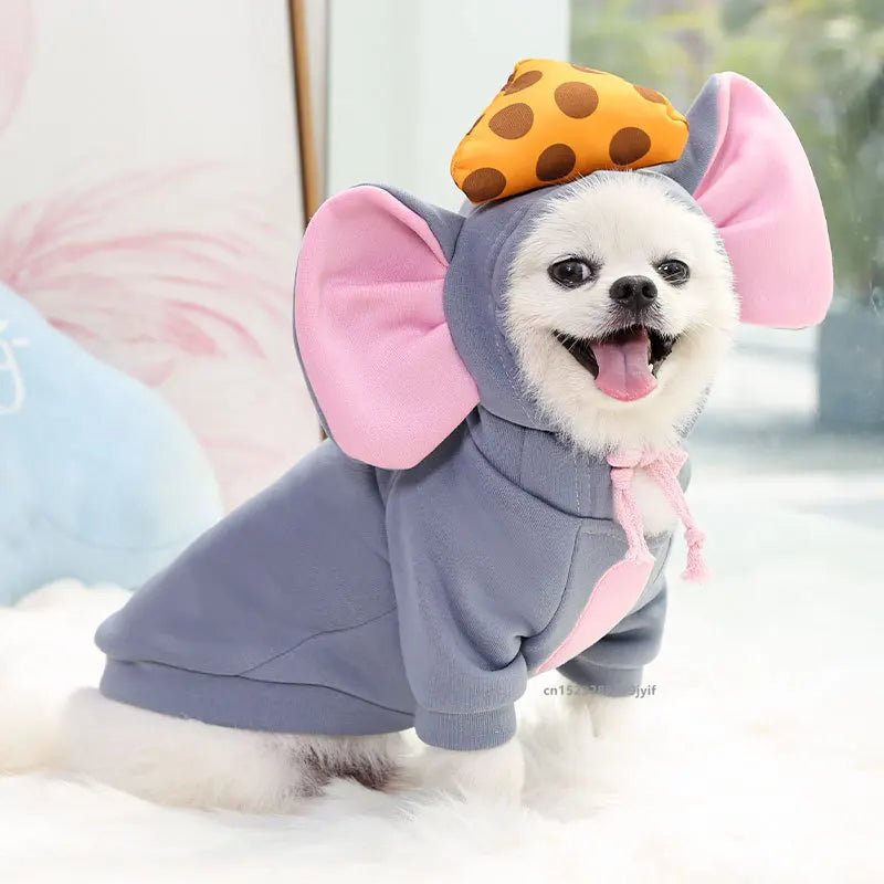 Warm Costume Coat for your fur babies!  Dog, Cat Hoodies for a cozy sweater, costume, Outfit,  Clothes Halloween, Perfect for the cooler weatherr use in Autumn and Winter.
