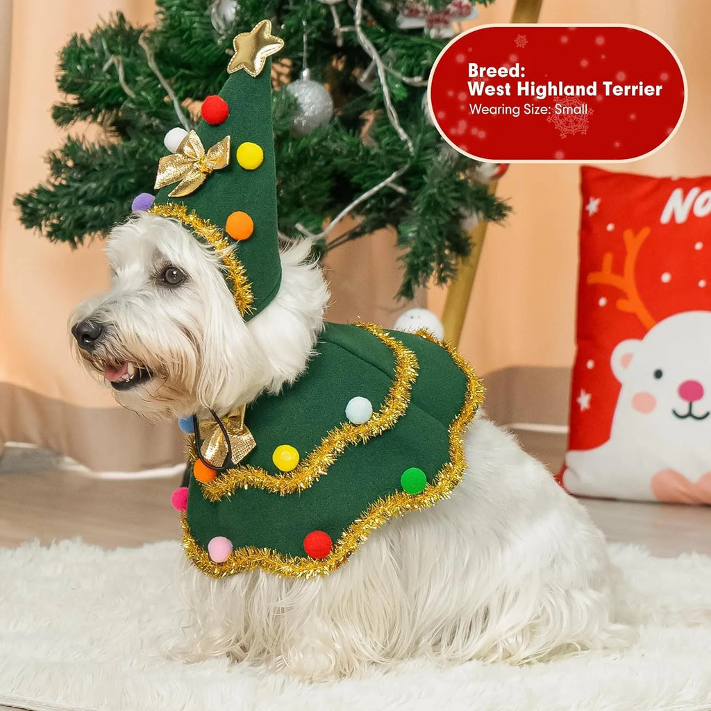 Dog Christmas Cape, Cute Cat Costume Christmas Role-playing Party