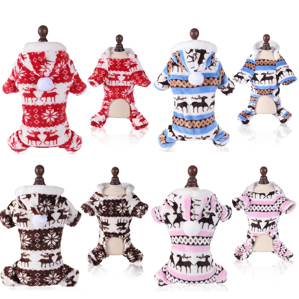 Dog Christmas Costumes, with elk designs that will keep your pet warm, It can also as a warm Christmas coat For Small, Large Dogs, and Cats. Sweater Xmas Gifts For Pet Lovers