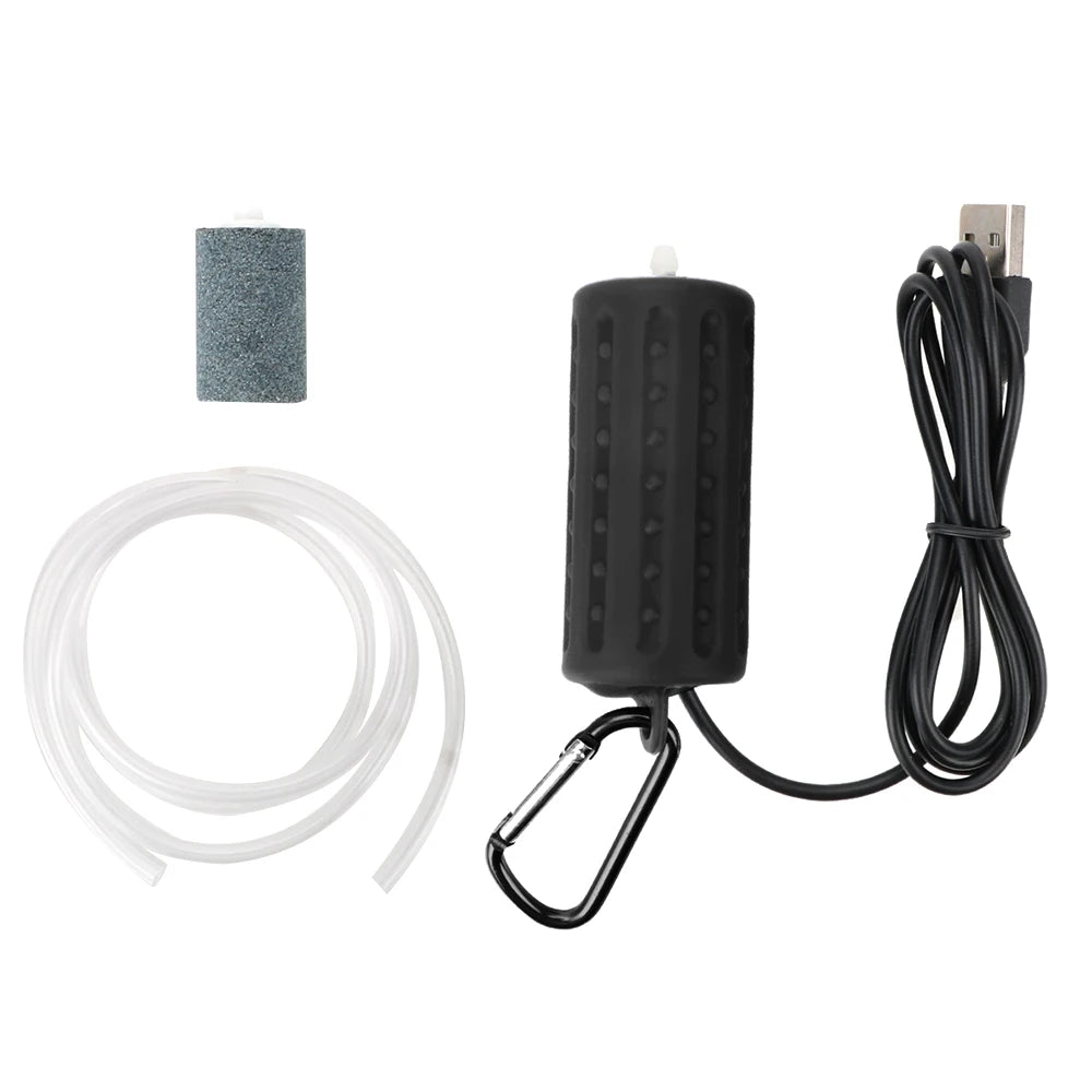 Fish Tank Accessories, Mini USB Mute Energy Saving Supplies, Aquatic Terrarium Filter Aquarium, Fish Tank, Oxygen Air Pump Portable