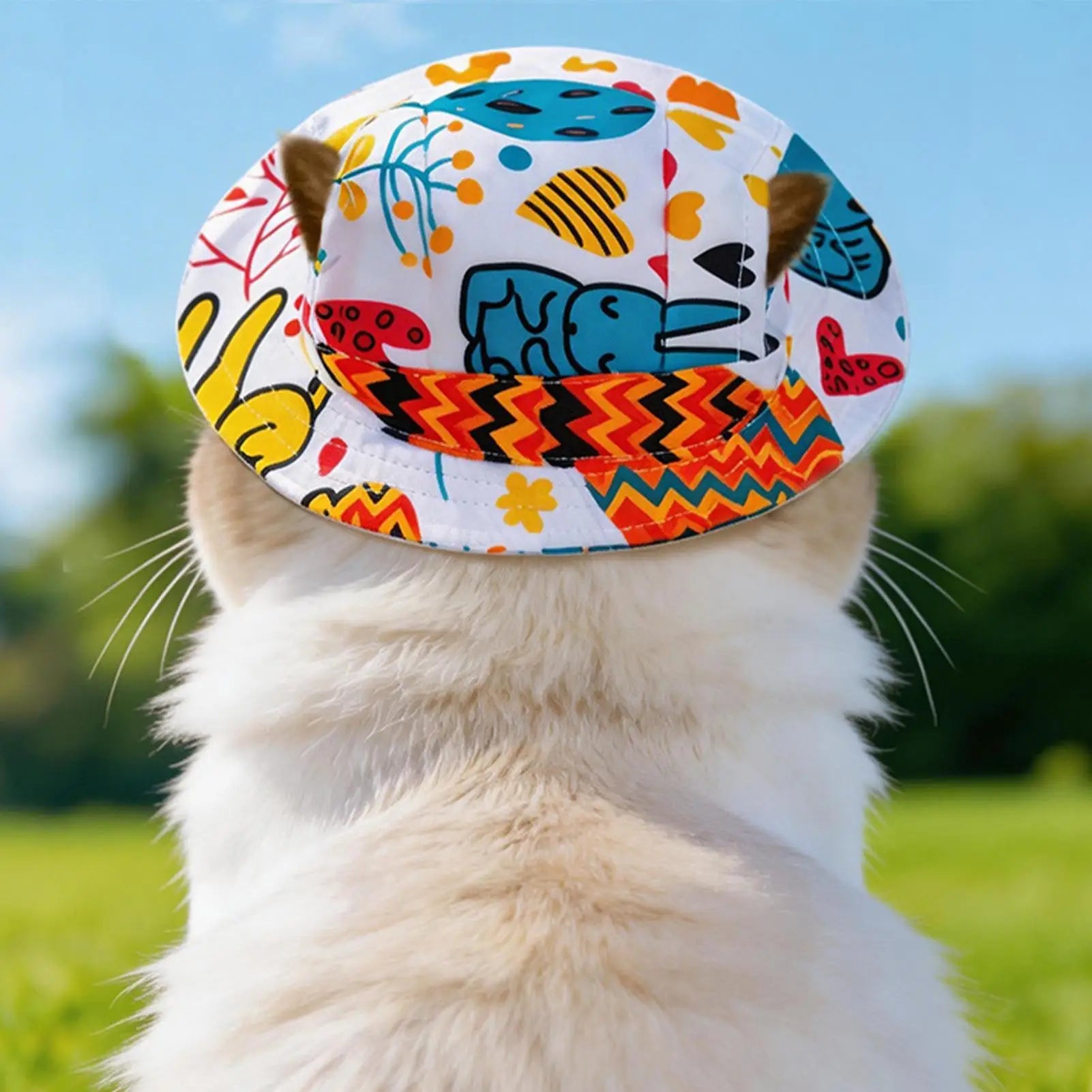 1PC Pet Sun Hat, Adjustable Pet Sun Hat, For Cat or Dog, Breathable Dog Sunshade Hats, Outdoor Travel, Pet Fisherman Hat Sun Protection