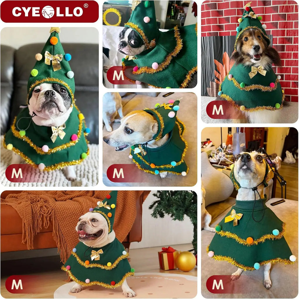 Dog Christmas Cape, Cute Cat Costume Christmas Role-playing Party