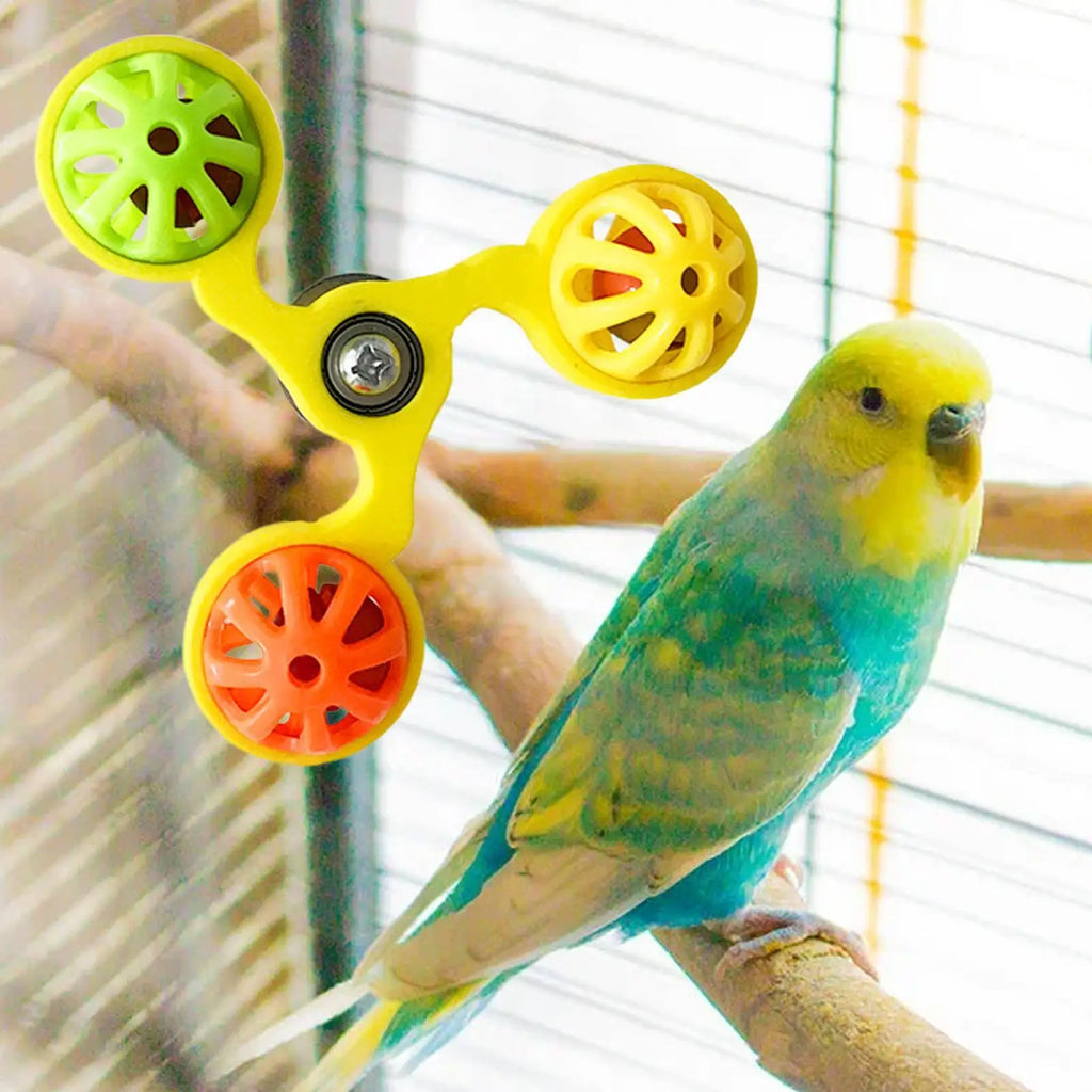Bird Toys, Interactive, Rotating Windmill Toy Bird Cage, Toy For Parrots, Rotating For Stimulation, Entertainment, Play Chewing toy