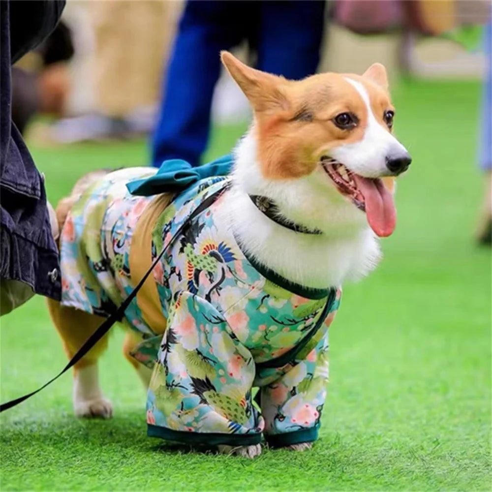 Festival, Formal, Pet Dog Costumes for Small, Medium Dogs/ Japanese Style Puppy small dog,cat clothes French Bulldog Shiba Inu Kimono