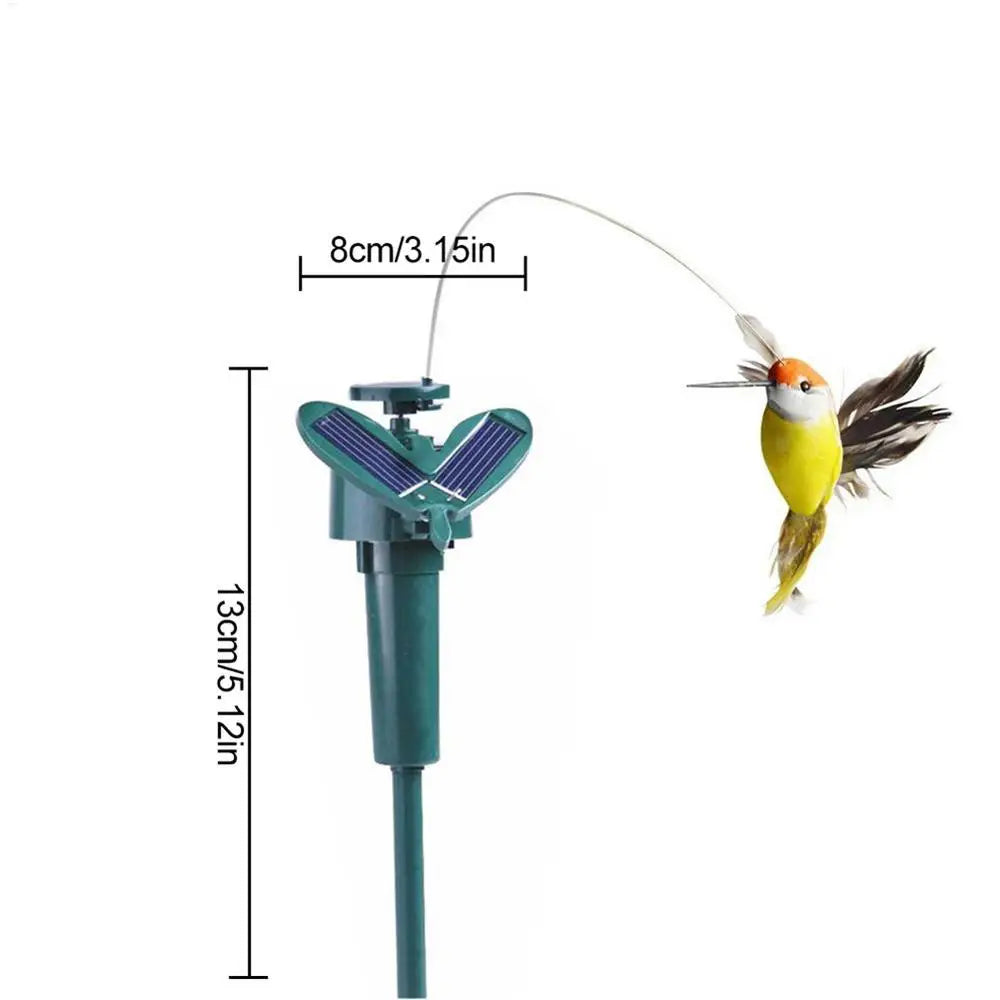 Creative, Auto Flying, Solar Hummingbird, Outdoor Simulation, Artificial Feather Color Birds, Indoor Courtyard, Garden, Decoration