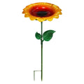 Bird Drinking Station, Metal Sunflower Water Stand, Bird Bath Decorative Bowl For Hummingbird, Finch, Chickadee, Bee